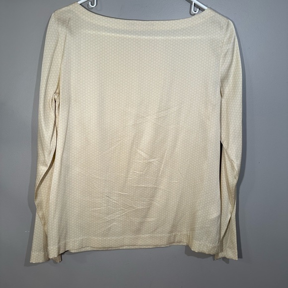 L.L. Bean Silk Blend Long Sleeve Blouse Size 6 - Picture 6 of 8